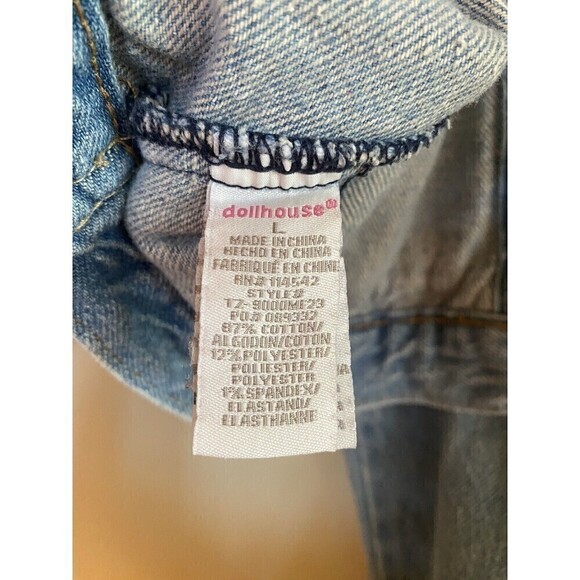 Dollhouse denim jackets play embellishments. Sz.L - Picture 3 of 6
